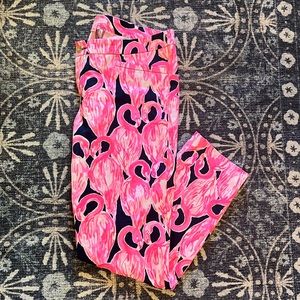 Lilly Pulitzer ‘Via Amor’ Flamingo Kelly Pant 14 NWOT